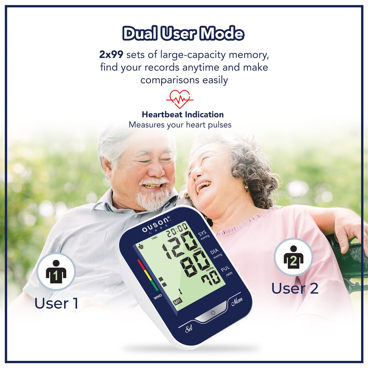 Ouson Care Arm Type Electronic Blood Pressure Monitor [BSX523]
